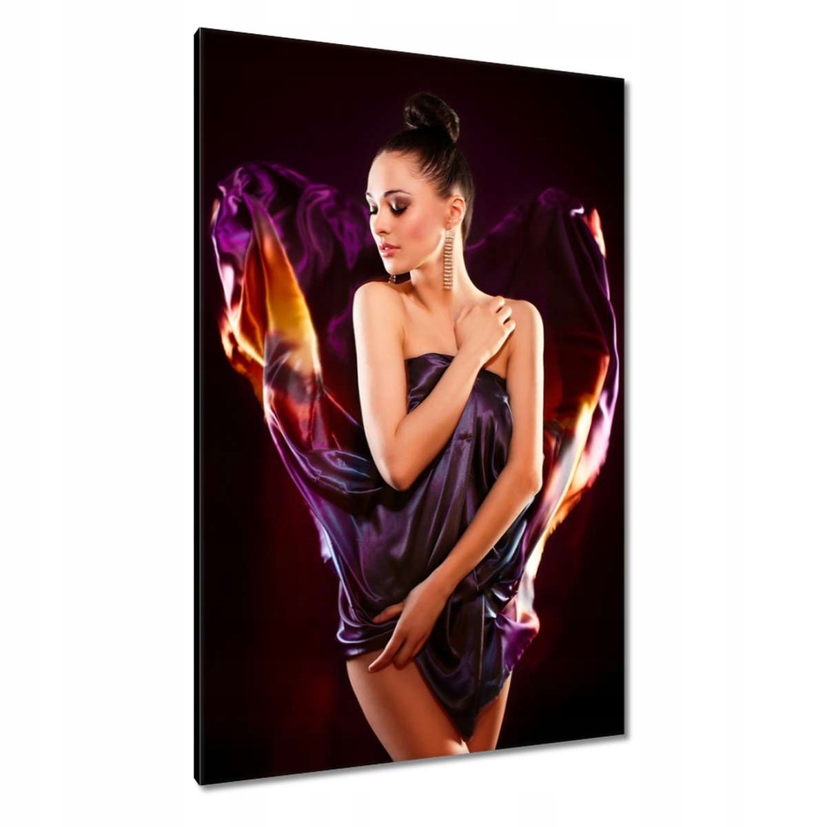 Obrazy 80x120 Fialová dáma Paní