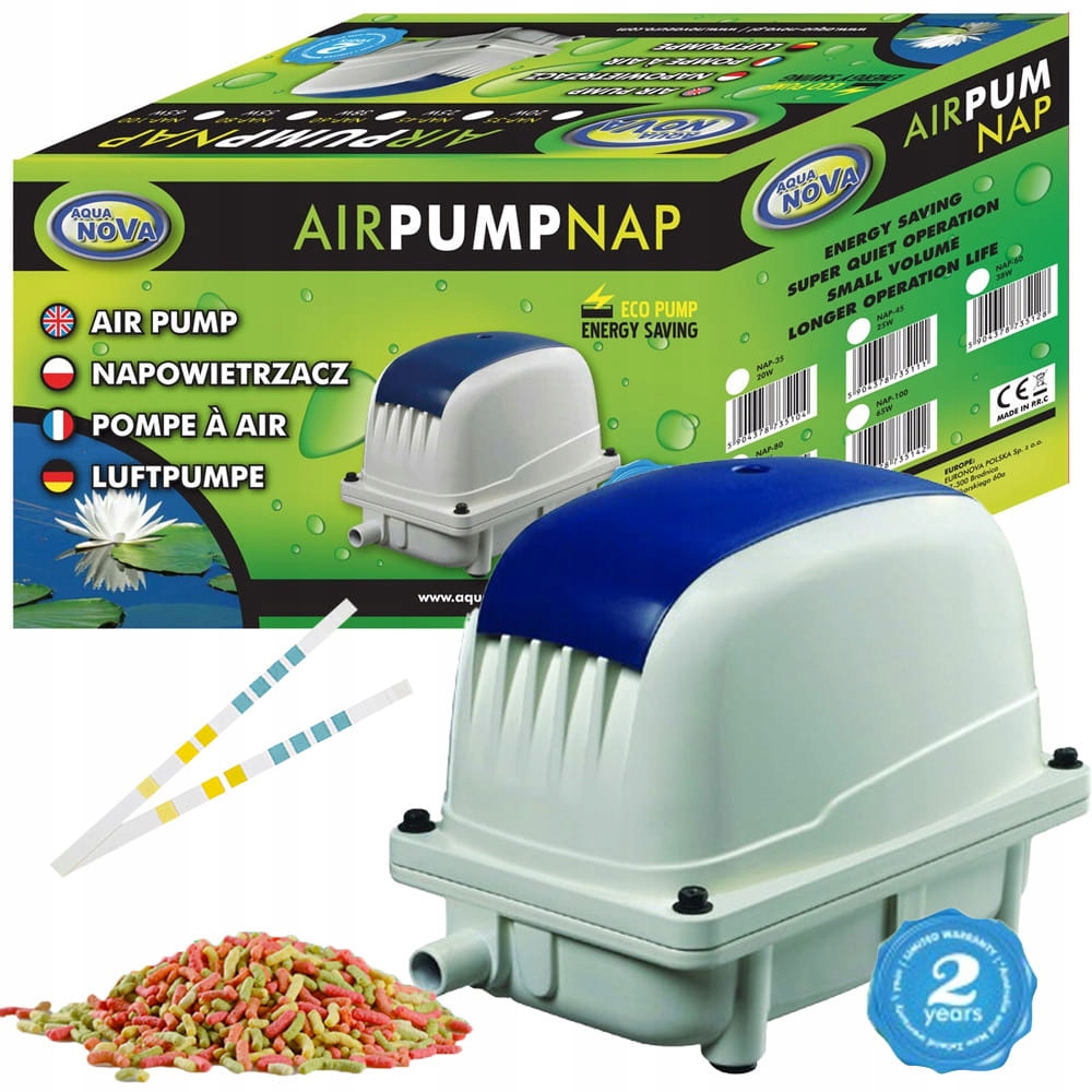 Provzdušňovač pro jezírko Aqua Nova NAP-100 6000 L/h Vysoká účinnost