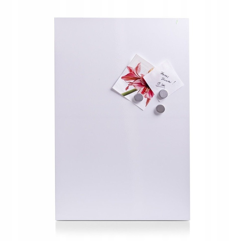 Tablica Magnetyczna Na Notatki, Biała, 3 Magnesy