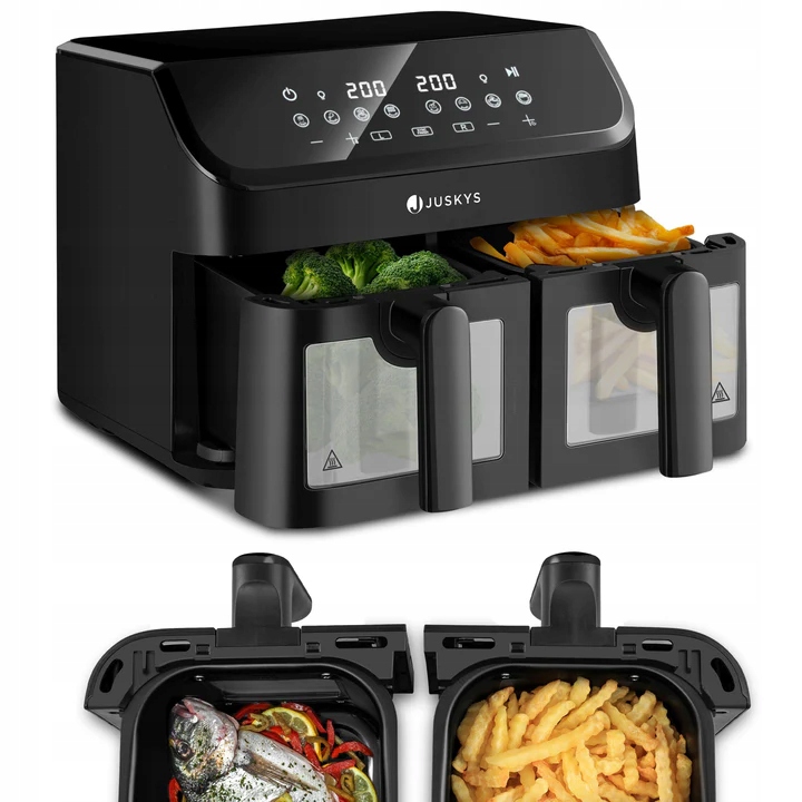 Frytkownica Beztłuszczowa Air Fryer Podwójna