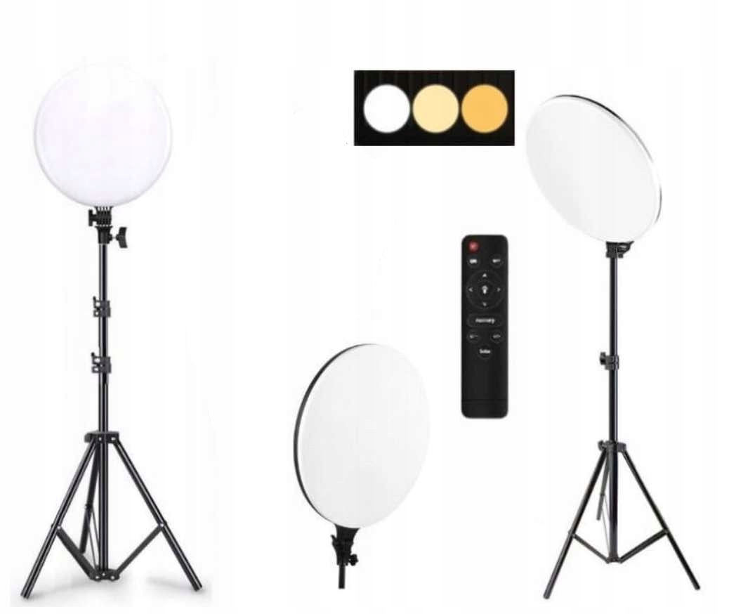 Lampa panelowa studyjna Led 80W z regulacją na Pilot +statyw Regulowany