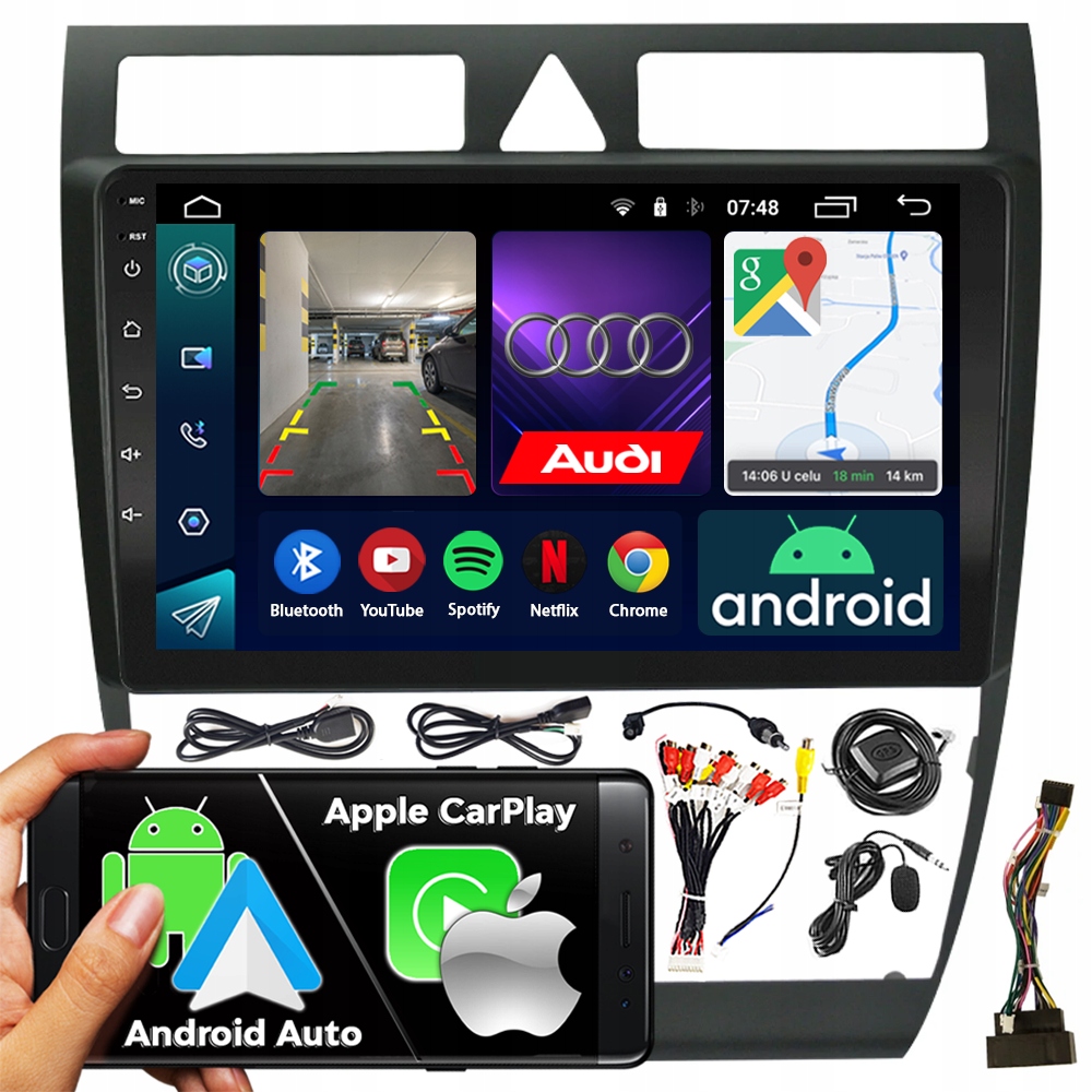 Autorádio 2DIN Ncs RS-305 Audi A6 C5 1997-2004 Android Navigácia