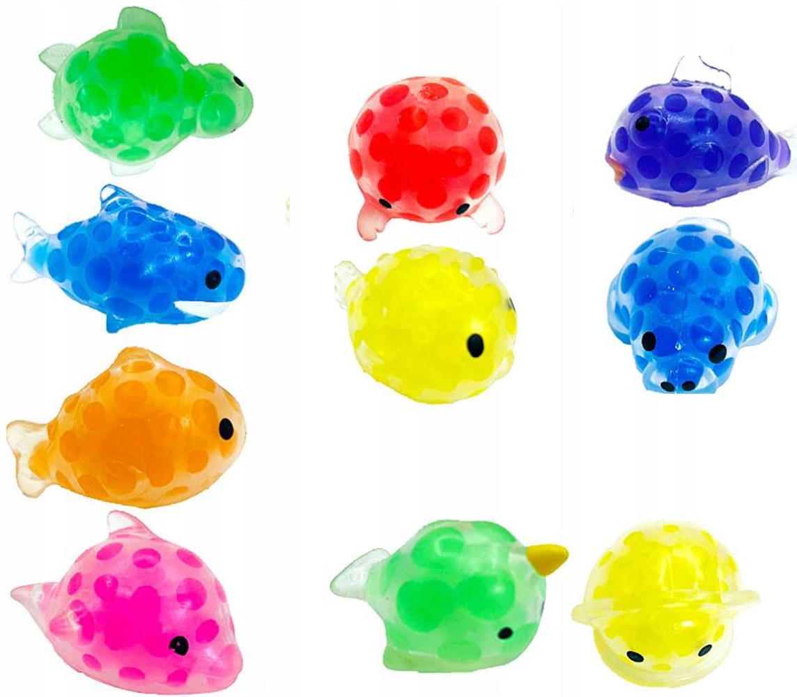 

10 x Squishy Gniotki Mochi Gniotek Przezroczyste