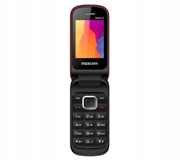 Telefon komórkowy z klapką Maxcom Comfort MM 815 Dual Sim Fm Czerwony