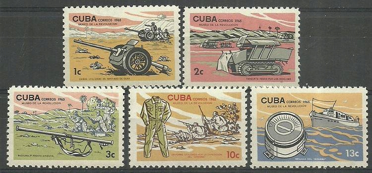 Kuba 1965 Mi 1046-1050 Czyste **