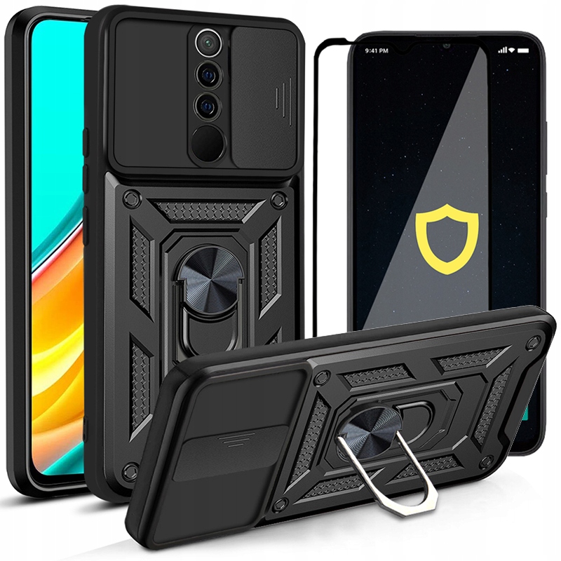 

Etui Case Pancerne Camring Do Redmi 9 Szkło