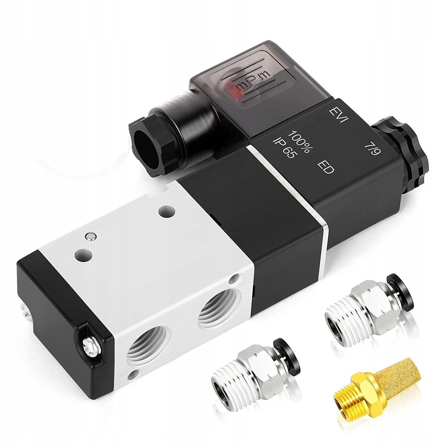 

Elektrozawór 3/2 1/8 No Komplet Złączek Wtykowych