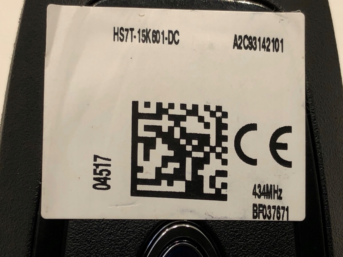 KLUCZYK FORD MONDEO MK5 HS7T-15K601-DC PILOT Typ samochodu Samochody osobowe