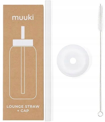 MUUKI SŁOMKA + NASADKA +CZYŚCIK DO DUŻEJ BUTELKI MOTYWACYJNEJ 720 ML