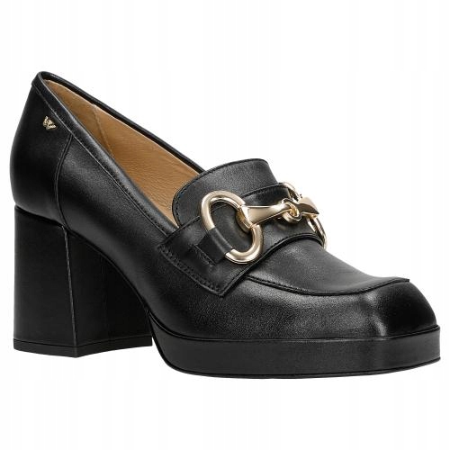 

Półbuty damskie mokasyny Wojas na słupku czarne 36