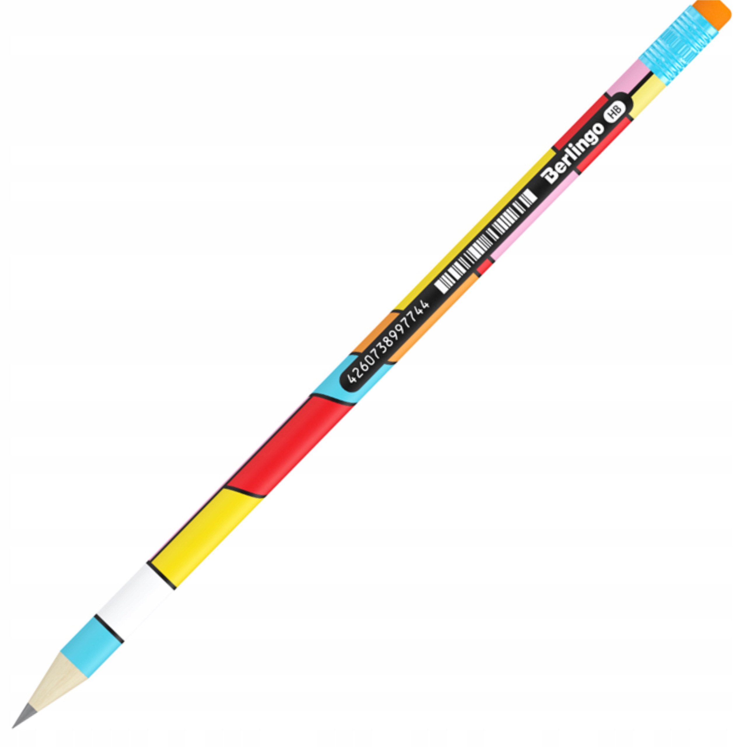 

Ołówek z gumką Berlingo Color Block Hb