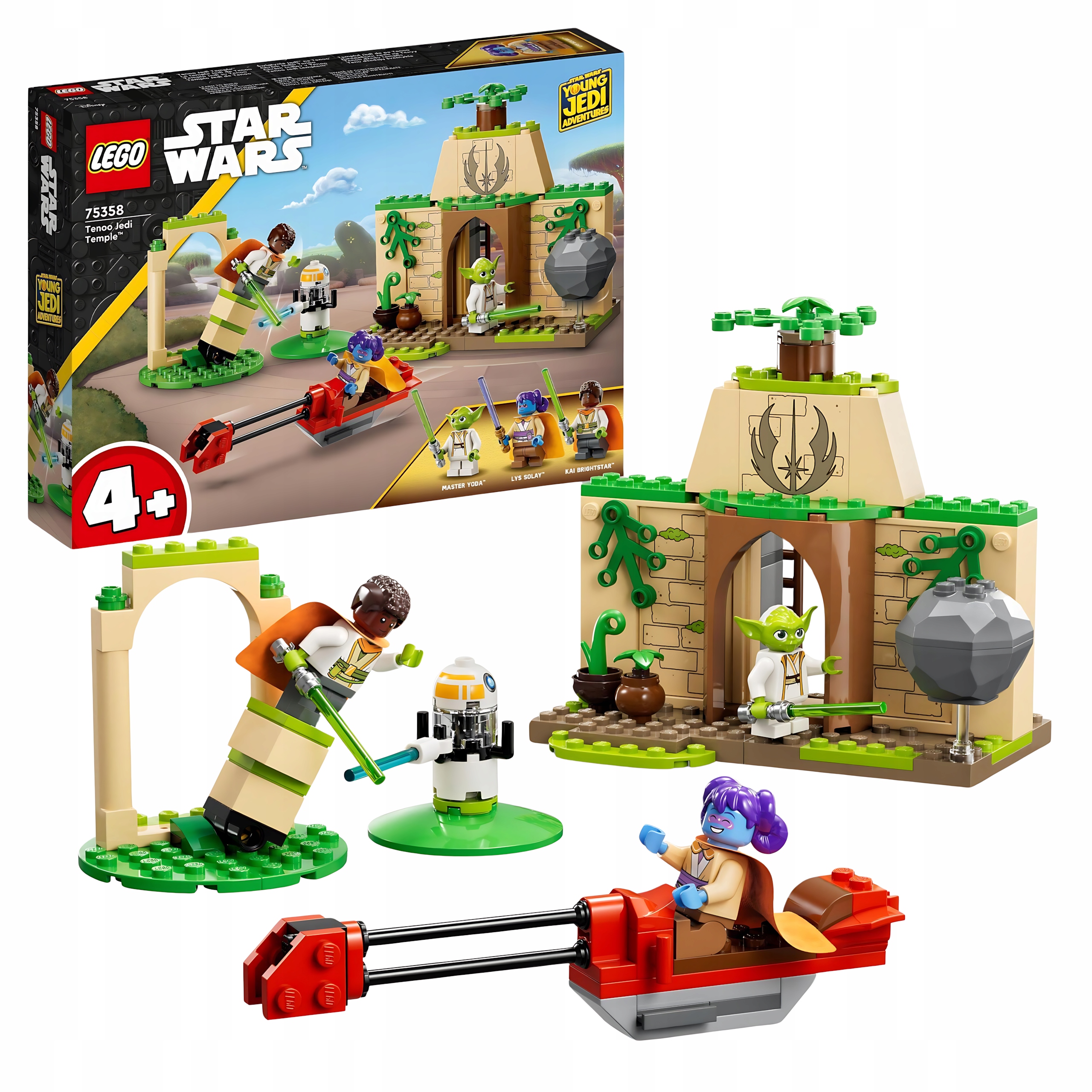 Lego Star Wars 75358 Chrám Jediů na Tenoo Mistr Yoda Lys Solay 4+ let