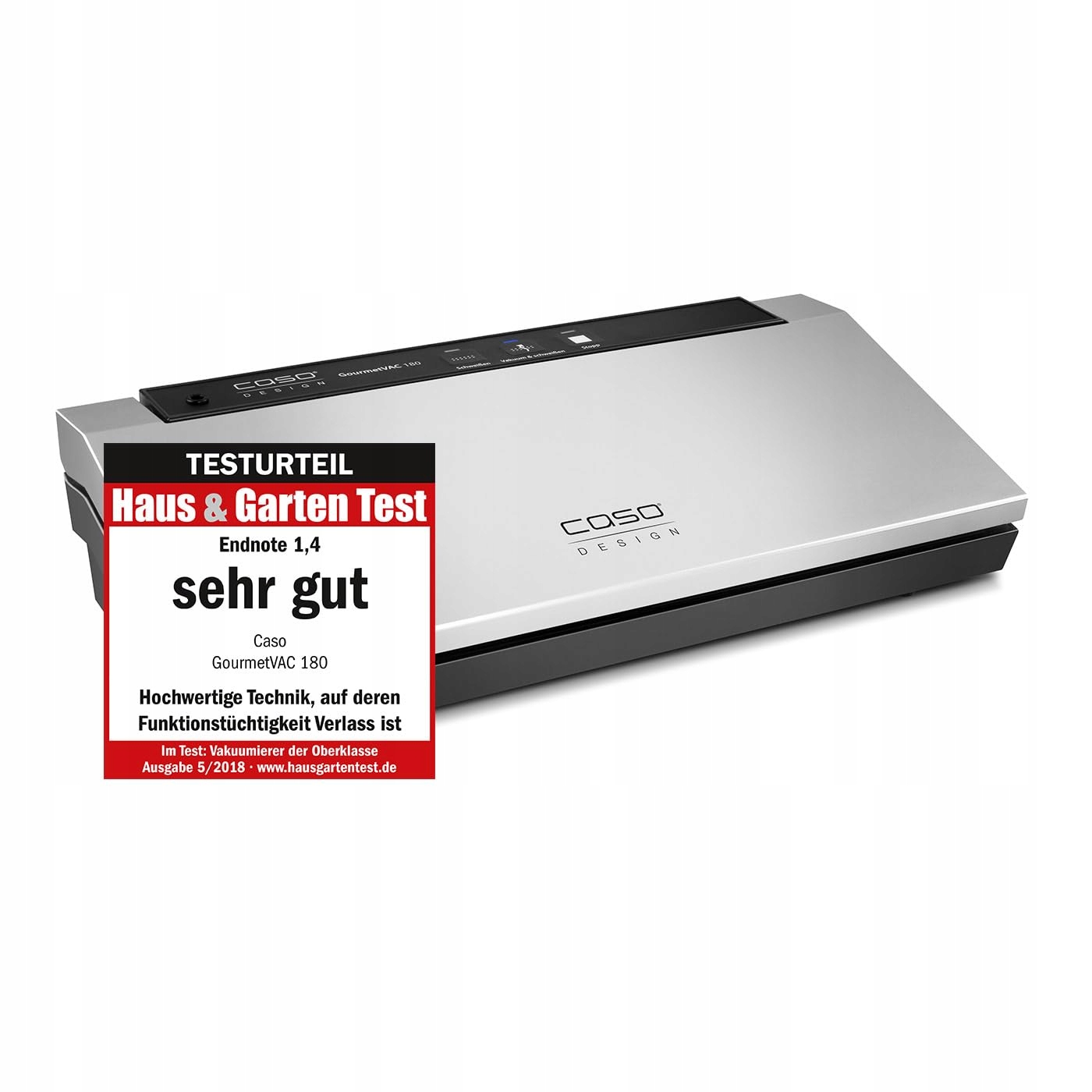 Caso GourmetVAC 180 vakuovač dvojitý svarový šev 10 sáčků