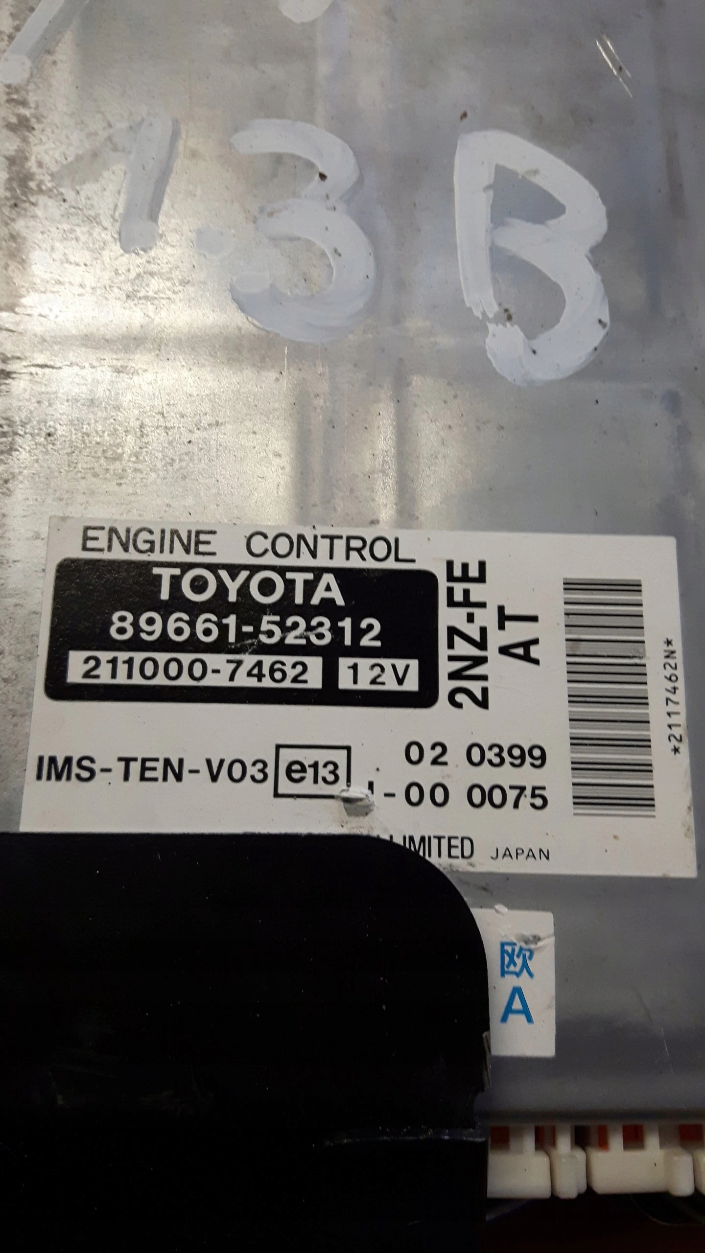 computer Motore 89661-52312 YARIS VERSO 1.3