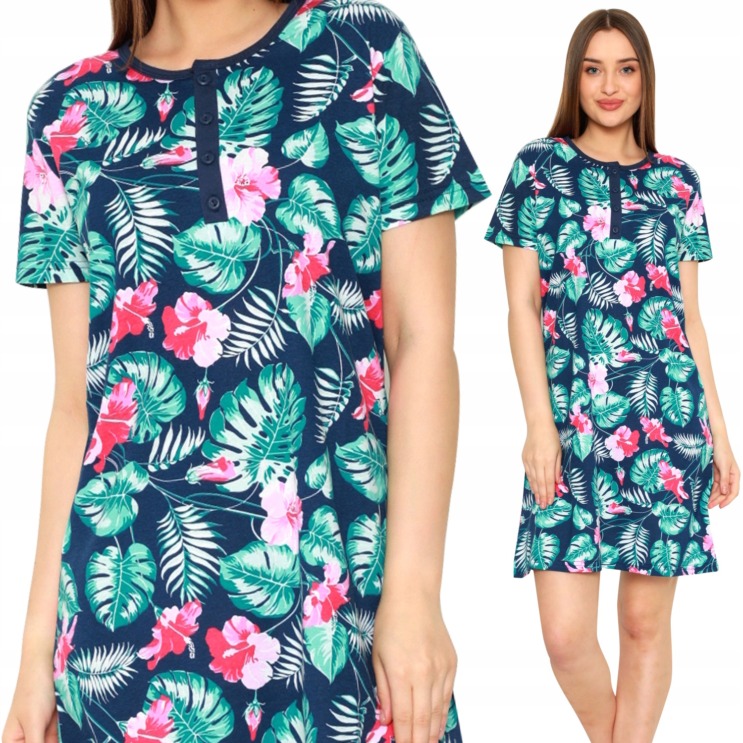 

Bawełniana nocna Koszula Ciążowa Porodu Szpitala