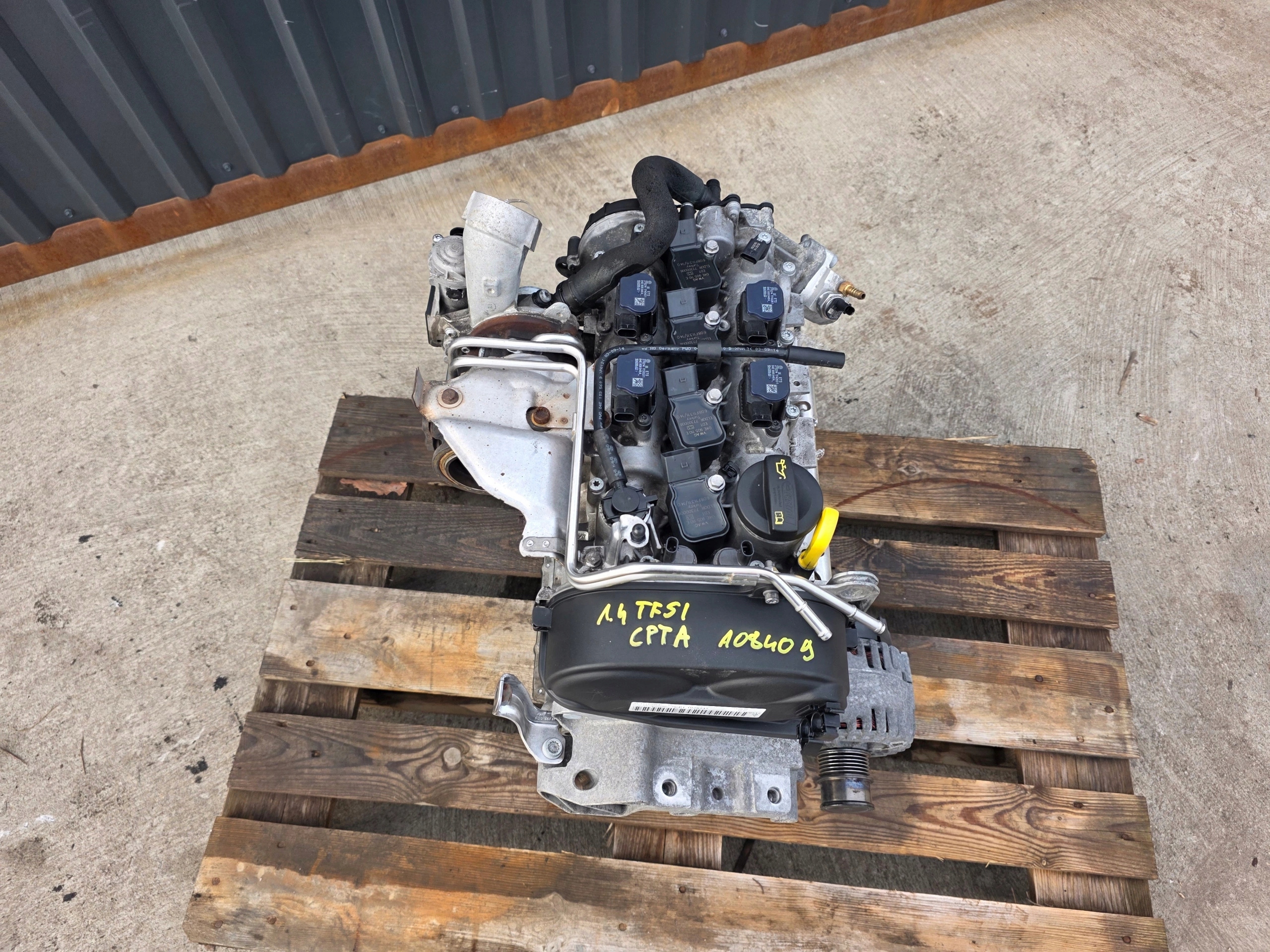 engine complete 1.4 TFSI CPT CPTA AUDI VW SEAT SKODA original 108409 KM !