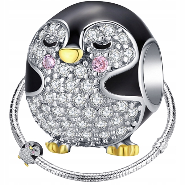 

Charms Pingwin koralik beads srebro pr 925