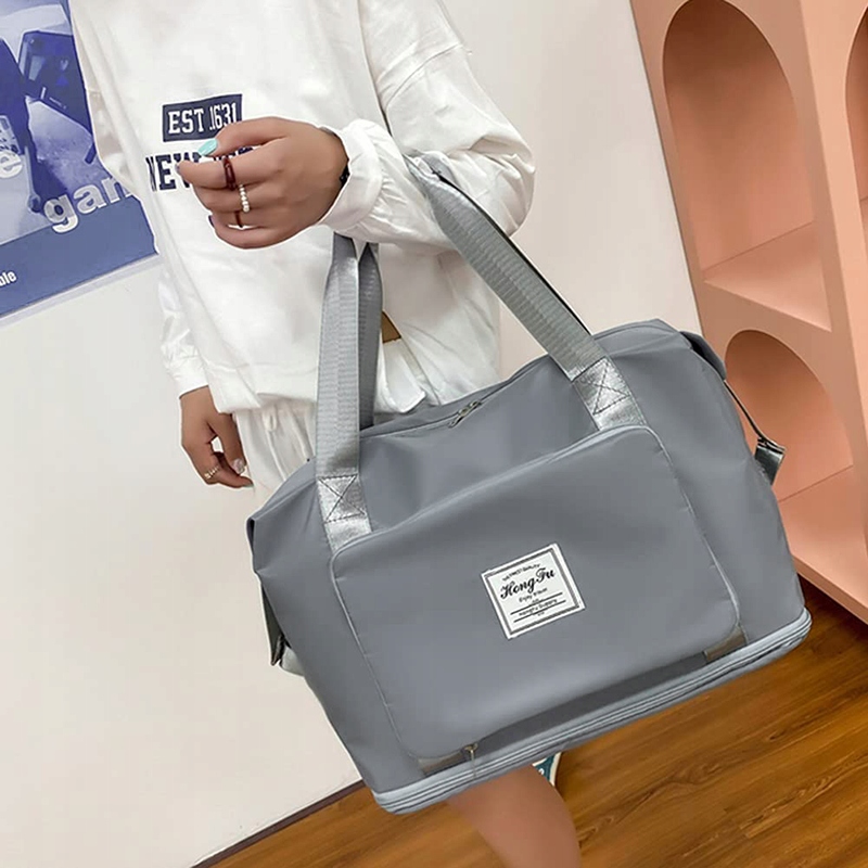 TORBA PODRÓŻNA SKŁADANA NA BAGAŻ PODRĘCZNY DO SAMOLOTU TURYSTYCZNA ZAKUPY Długość paska 60 cm