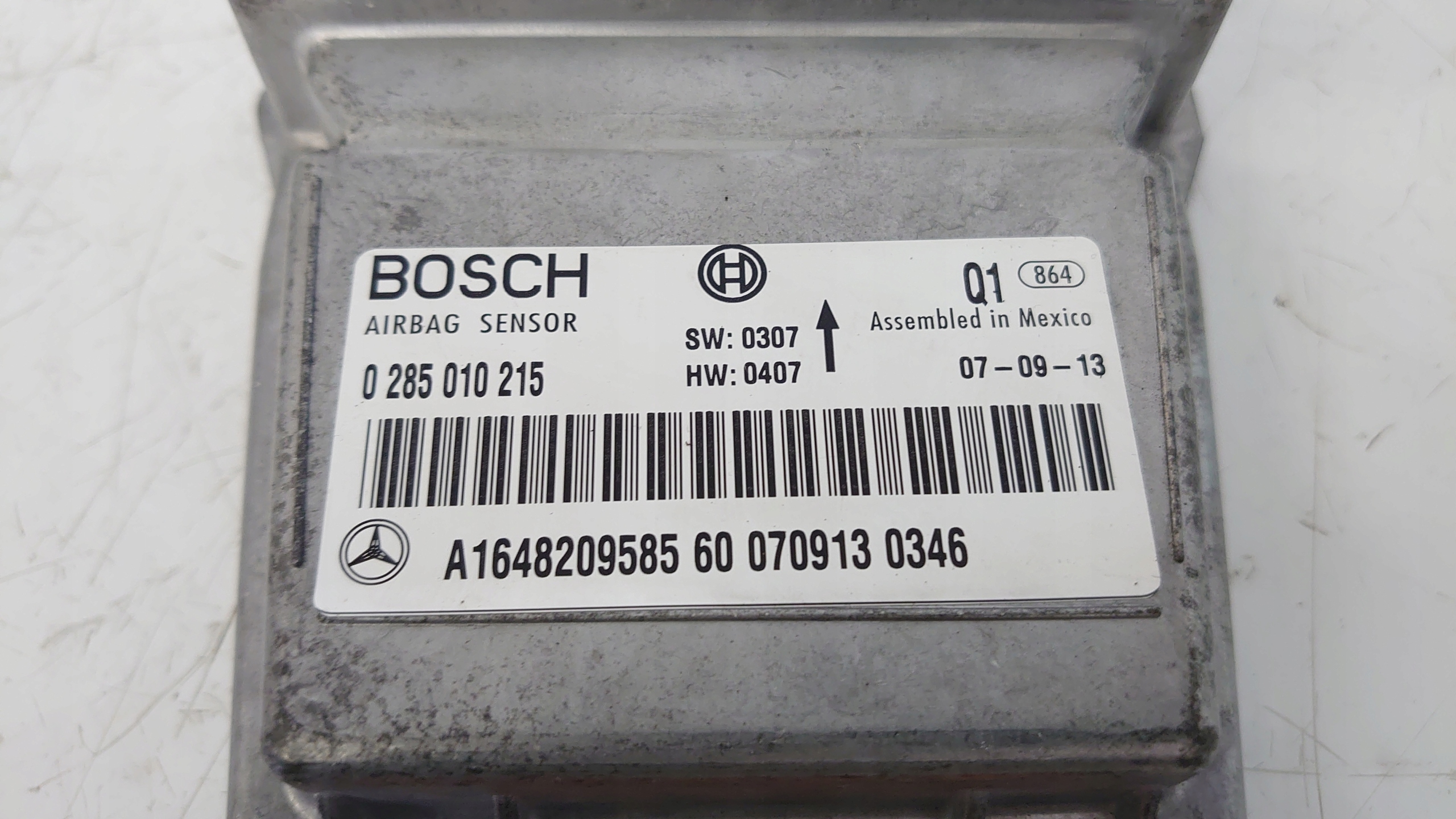 MERCEDES ML W164 modulo SENSOR airbag A1648209585