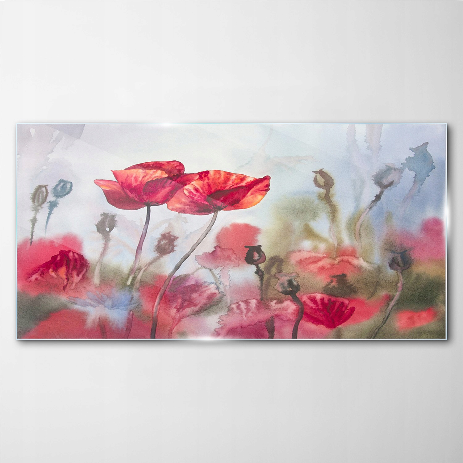 

Obraz szklany na ścianę Kwiaty malarstwo 140x70 cm