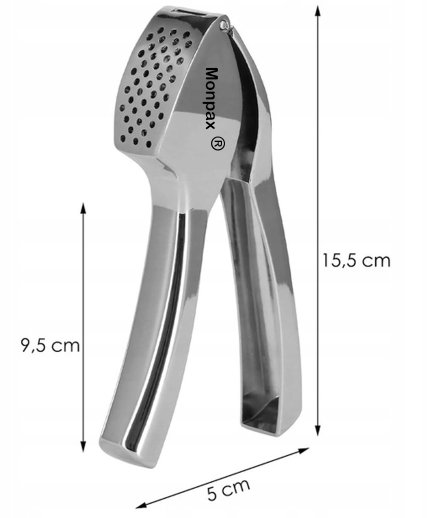 WYCISKACZ DO CZOSNKU WYCISKARKA PRASKA ZGNIATACZ STAL NIERDZEWNA Marka Monpax