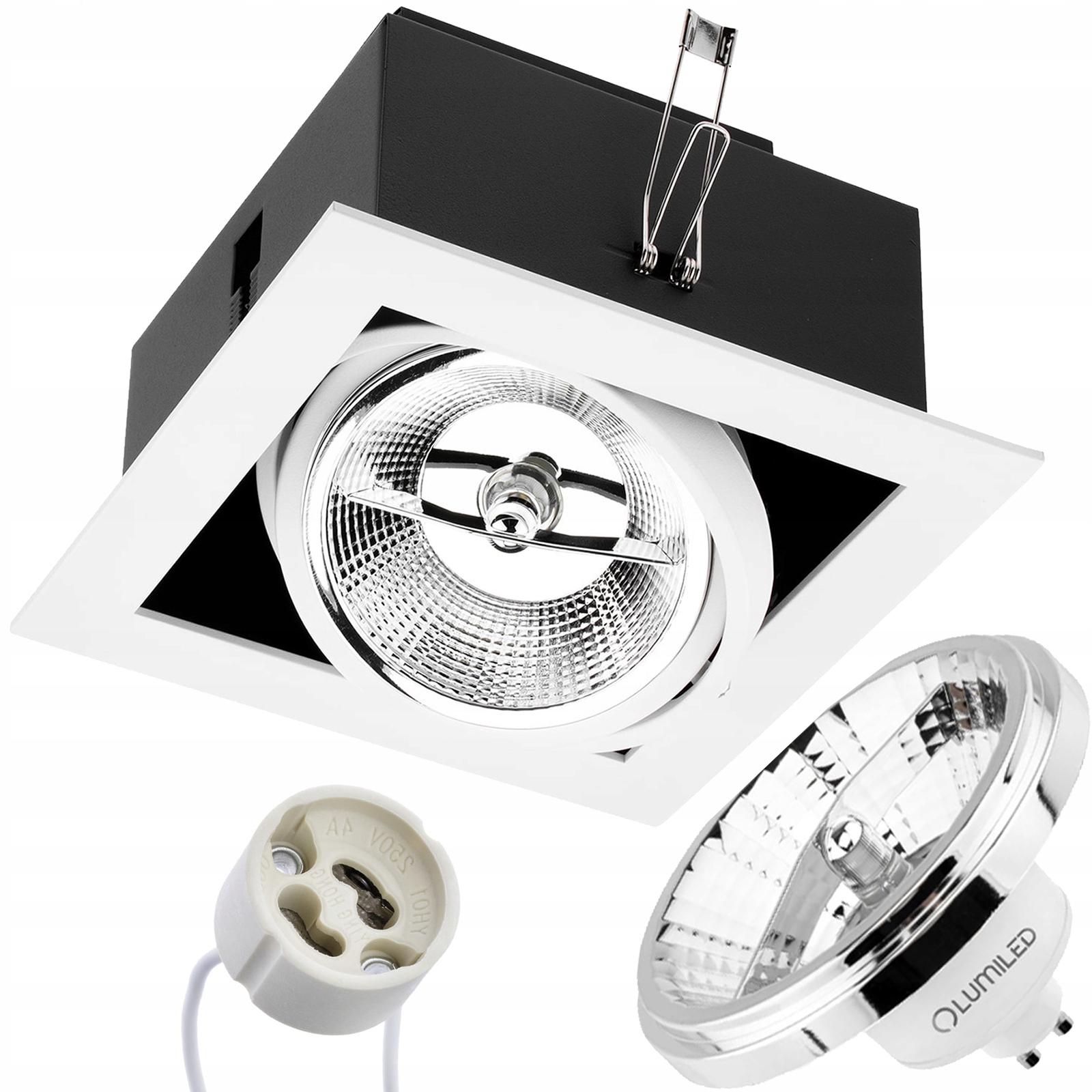 

Oprawa Halogenowa Sufitowa Ruchoma AR111 GU10 Led