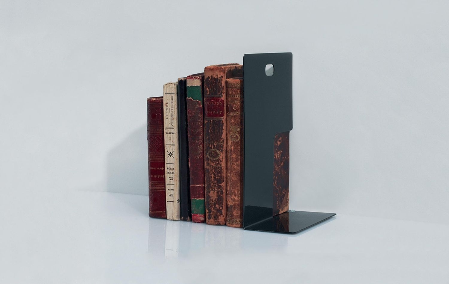 Podpórka do książek FERMALIBRO srebrna 20cm Materiał metal