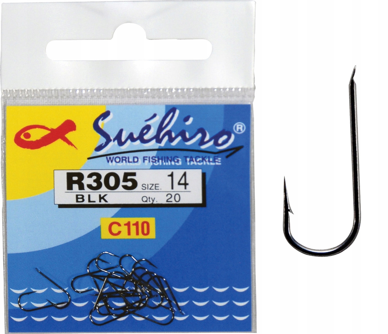 

Haczyki Milo R305 Suehiro Blk 20szt. Nr18