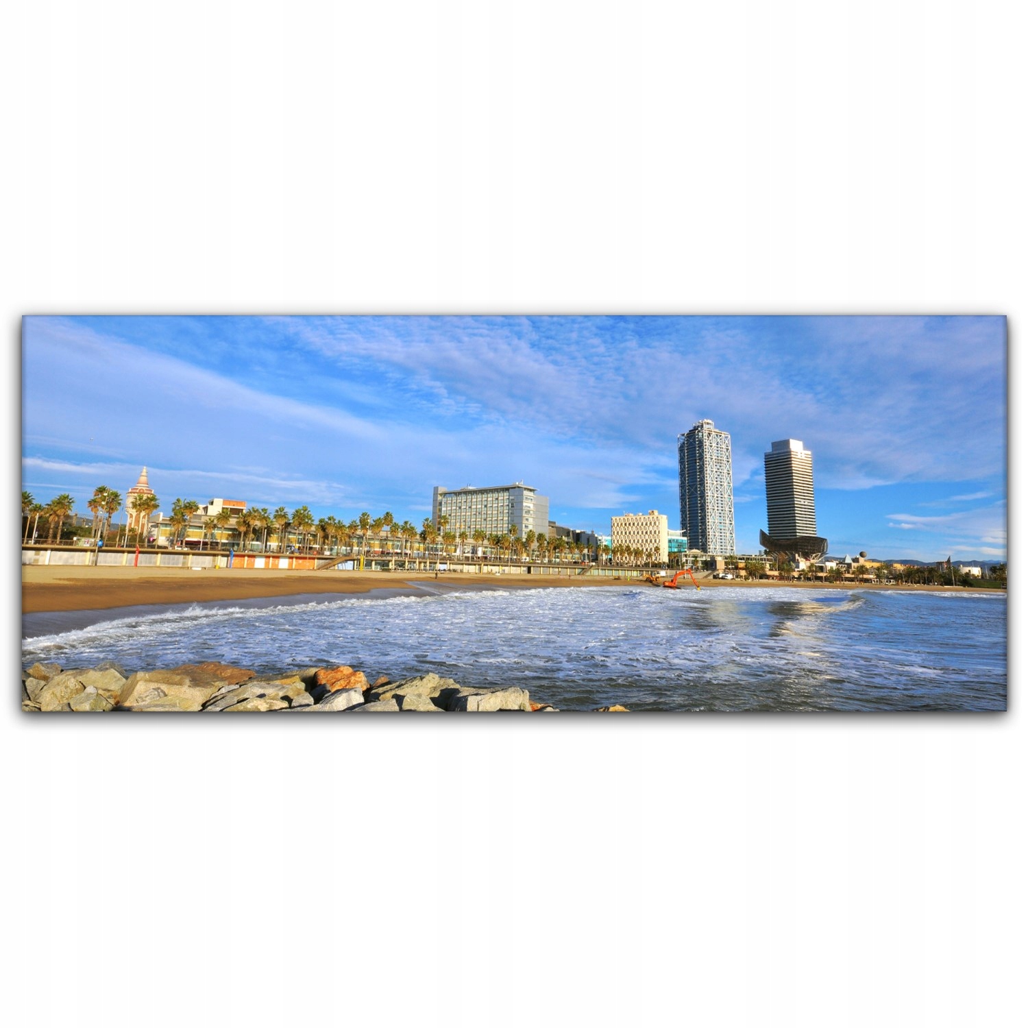 

Canvas na ramie ścienny 125x50 Barcelona Krajobraz