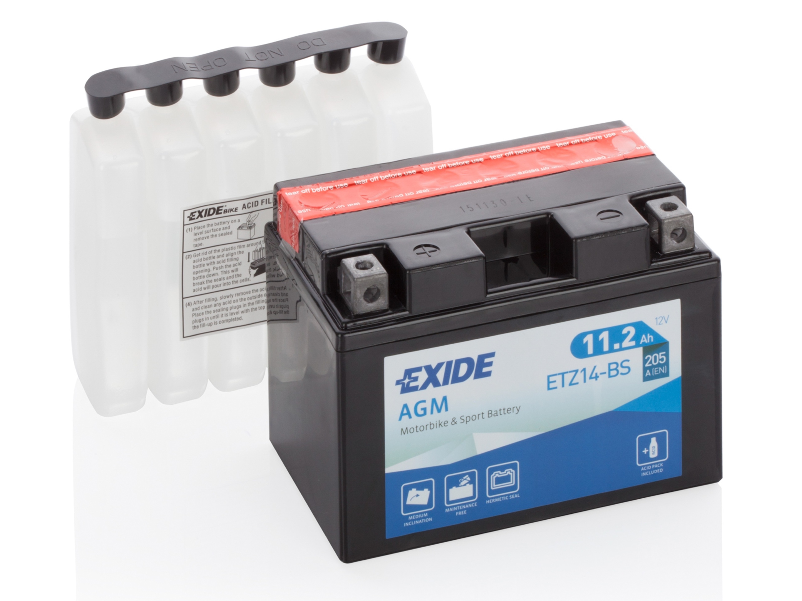

Akumulator 11 Ah Exide Agm dry charged ETZ14-BS