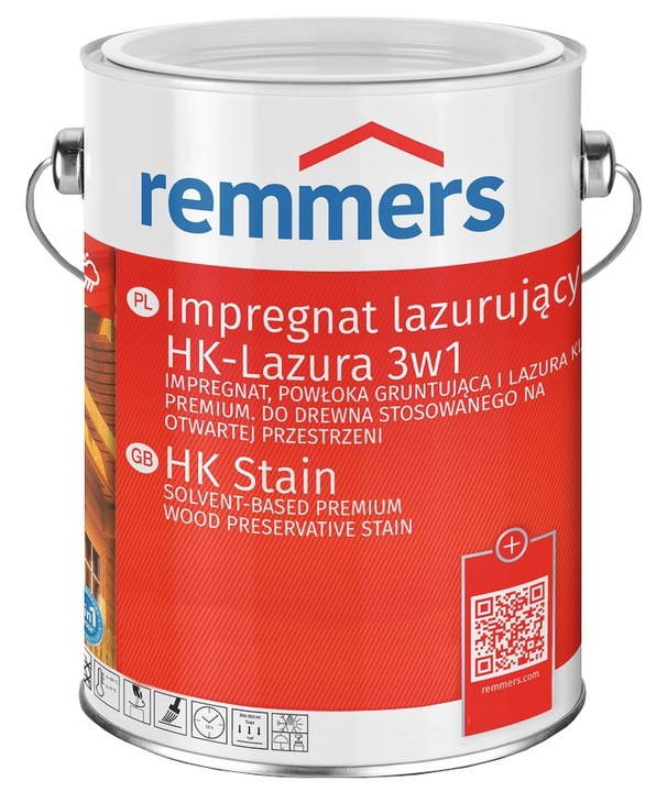 REMMERS HK-LASUR LAZURA ELEWACJI 10L PINIA/MODRZEW Pojemność 10 l