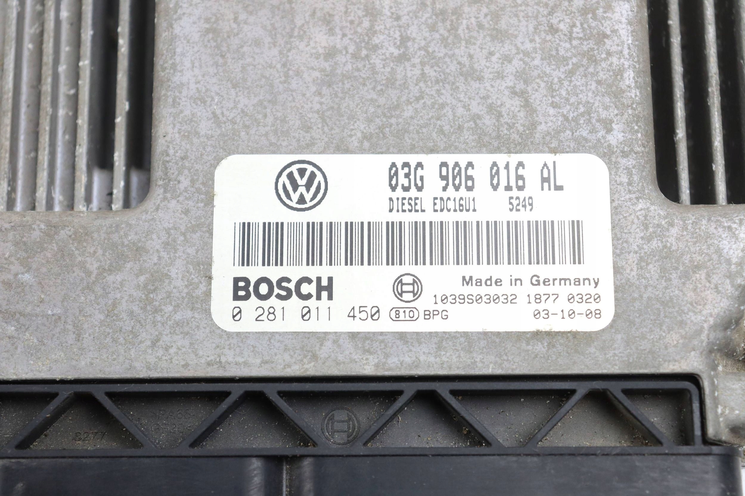 VW TOURAN e modulo Centralina Motore 2.0 TDI 03G906016AL 0281011450