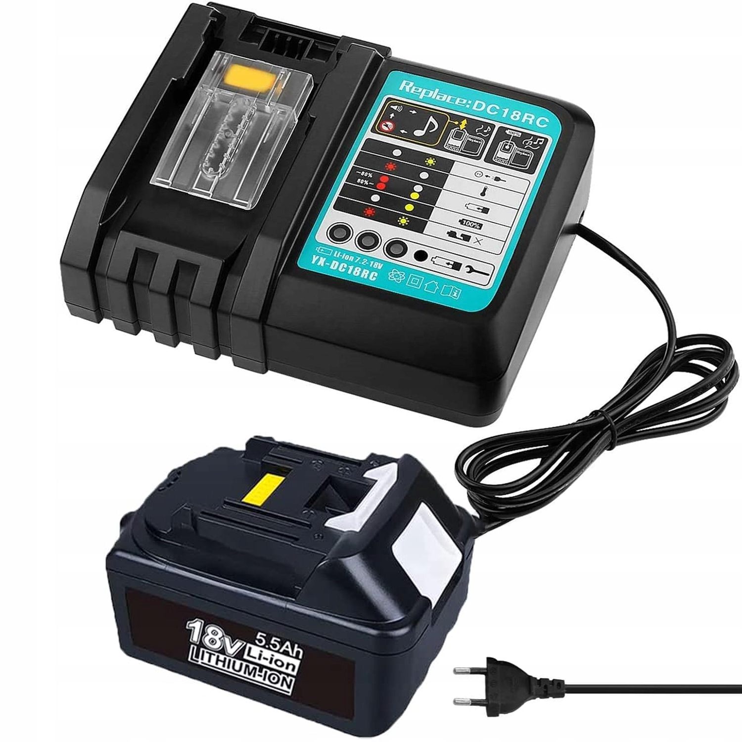 Ładowarka Do Makita Akumulatorów Li-ion DC18RC 14.4-18V 3A Z System Ochrony