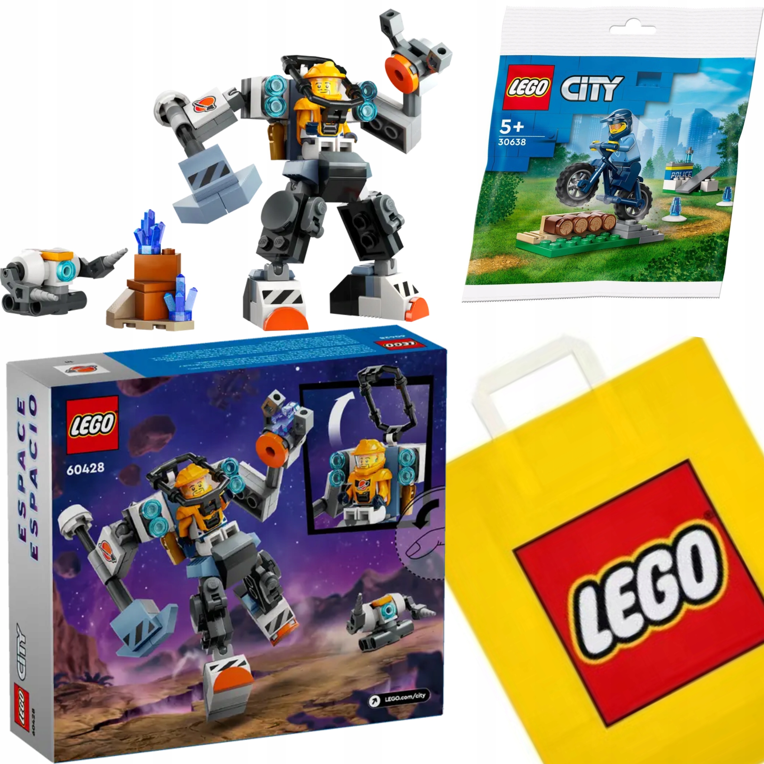 Lego City 60428 Vesmírný Mech Lego 30638 Dárek Taška Lego Dárek
