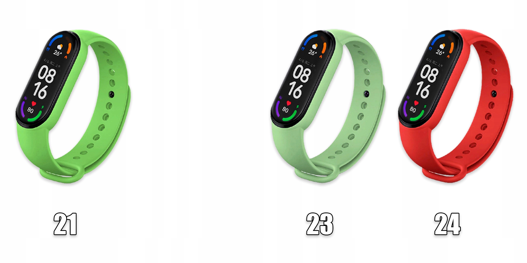 ZESTAW 13 OPASEK PASKÓW DO XIAOMI MI BAND 5 / 6 Kompatybilność Xiaomi
