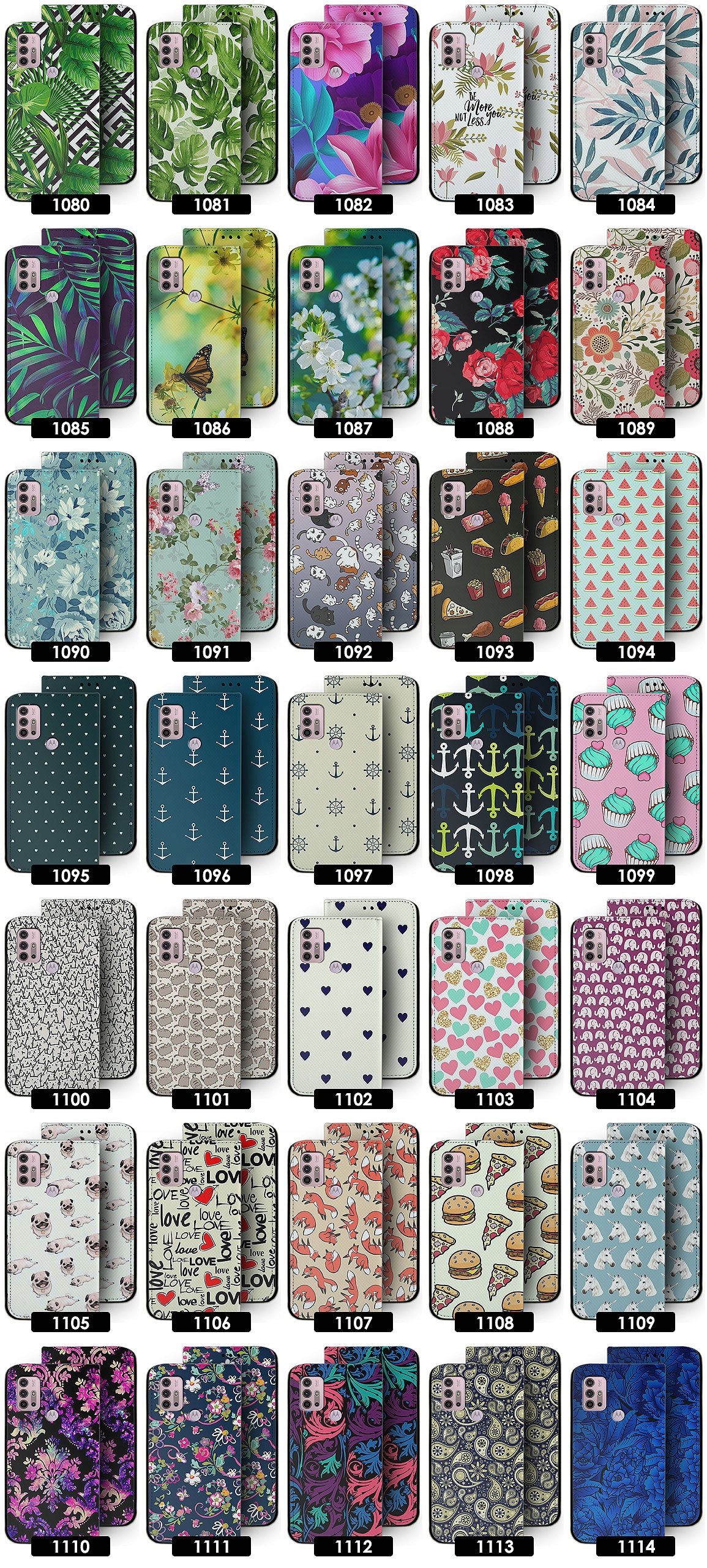 ETUI NAJŁADNIEJSZE DO MOTOROLA MOTO G10 G30 WZORY Kolor wielokolorowy