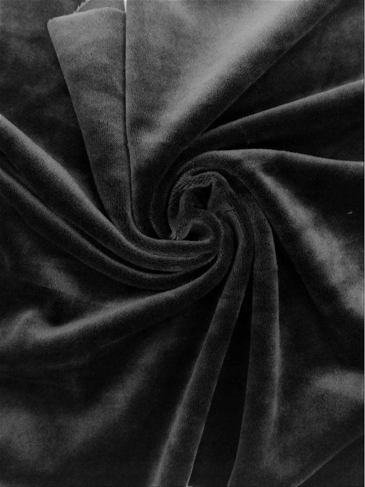 

Tkanina zasłonowa welurowa 150cm, czarna-metraż