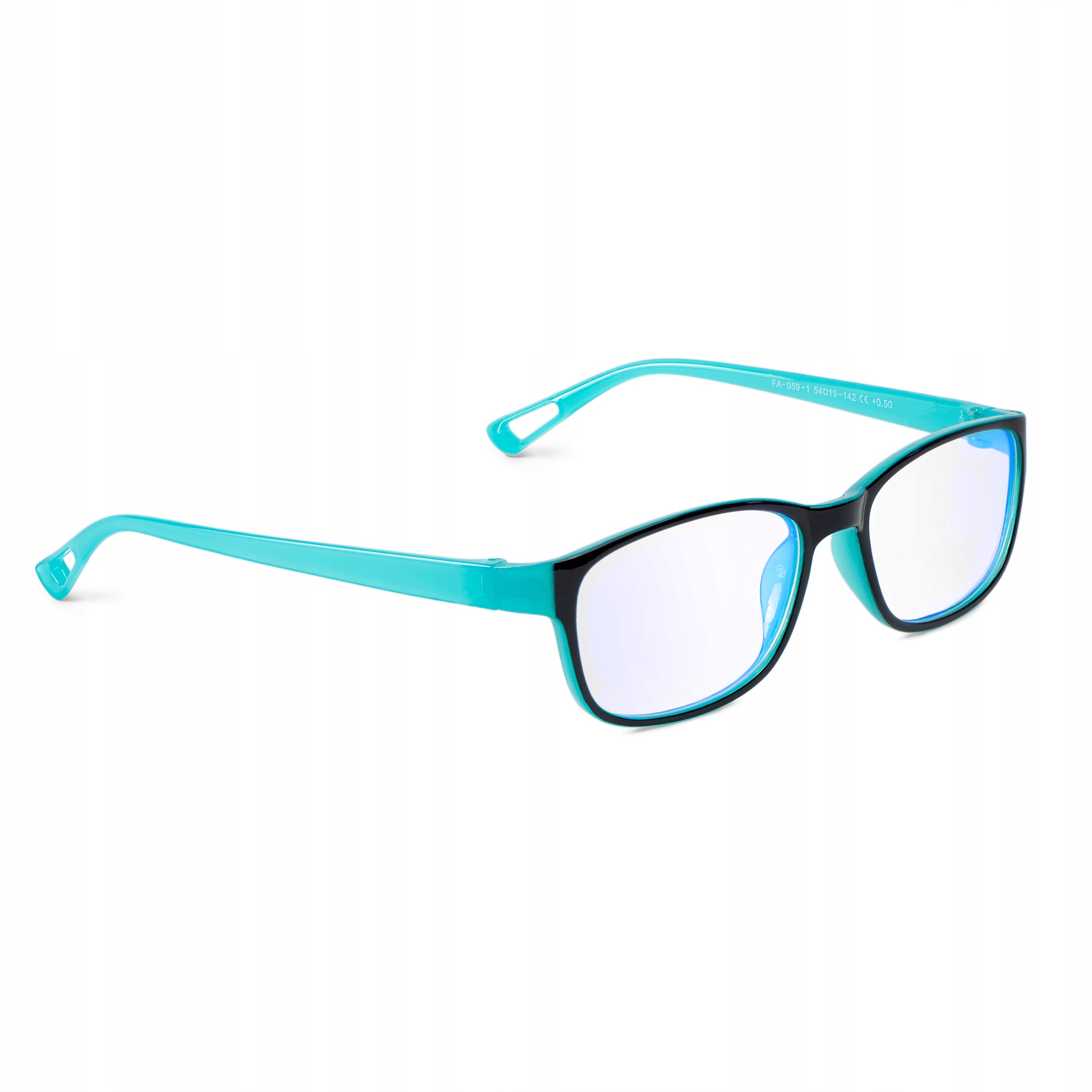 Okulary DELI Zerówki Klasyczne Uniseks do Pracy Filtr Blue Control +ETUI Płeć uniseks