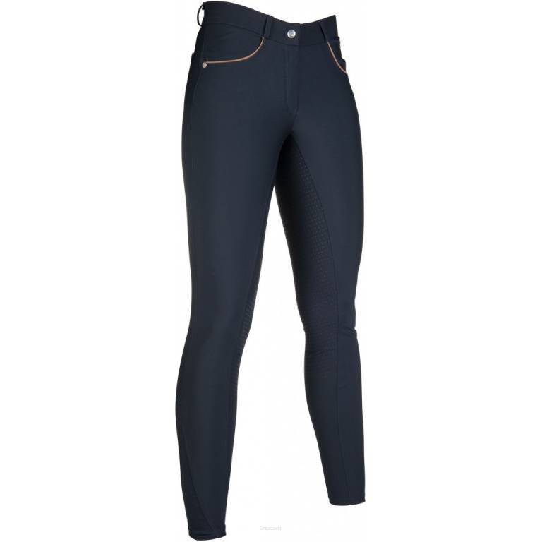 Bryczesy Hkm Beagle Silikon Full grip navy 40