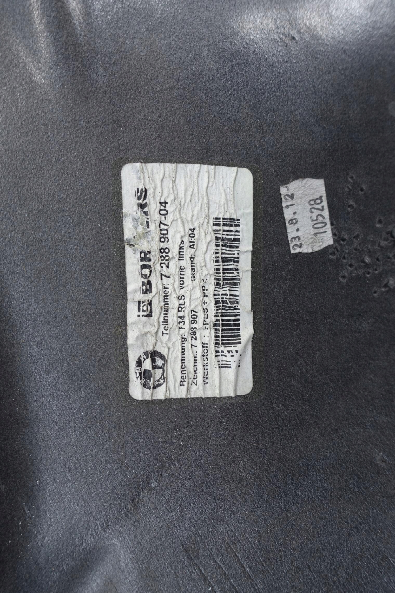 mudguard left left front front BMW 3 GT F34