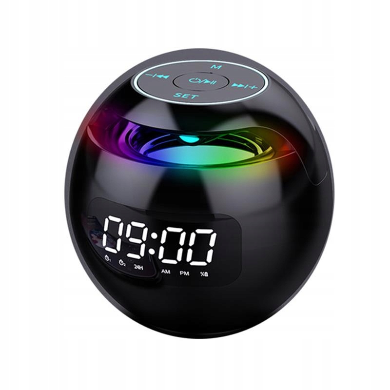 

Mini Głośnik Bluetooth Budzik Led MP3