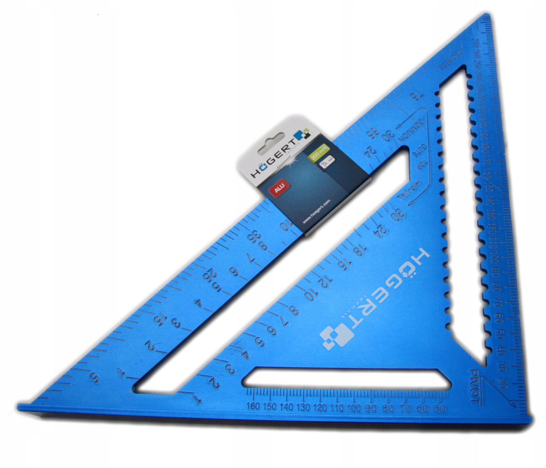 HOGERT KĄTOWNIK CIESIELSKI NIEBIESKI 300MM
