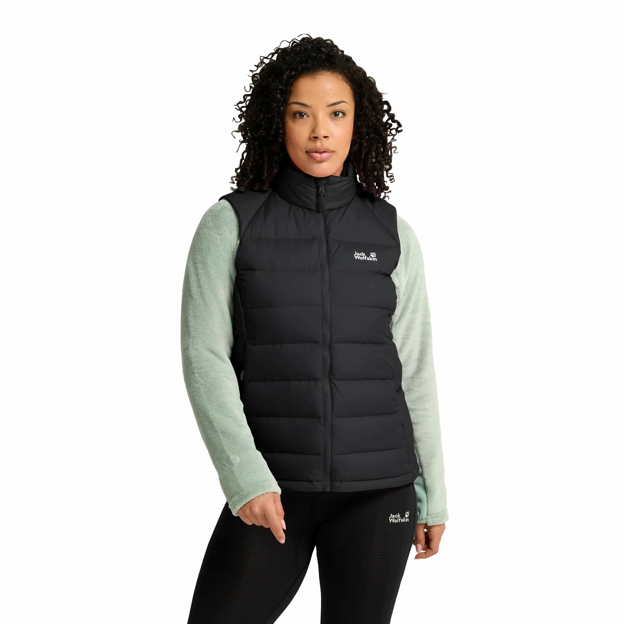 Kamizelka puchowa Jack Wolfskin Wild Pass Down Vest W Rds black S