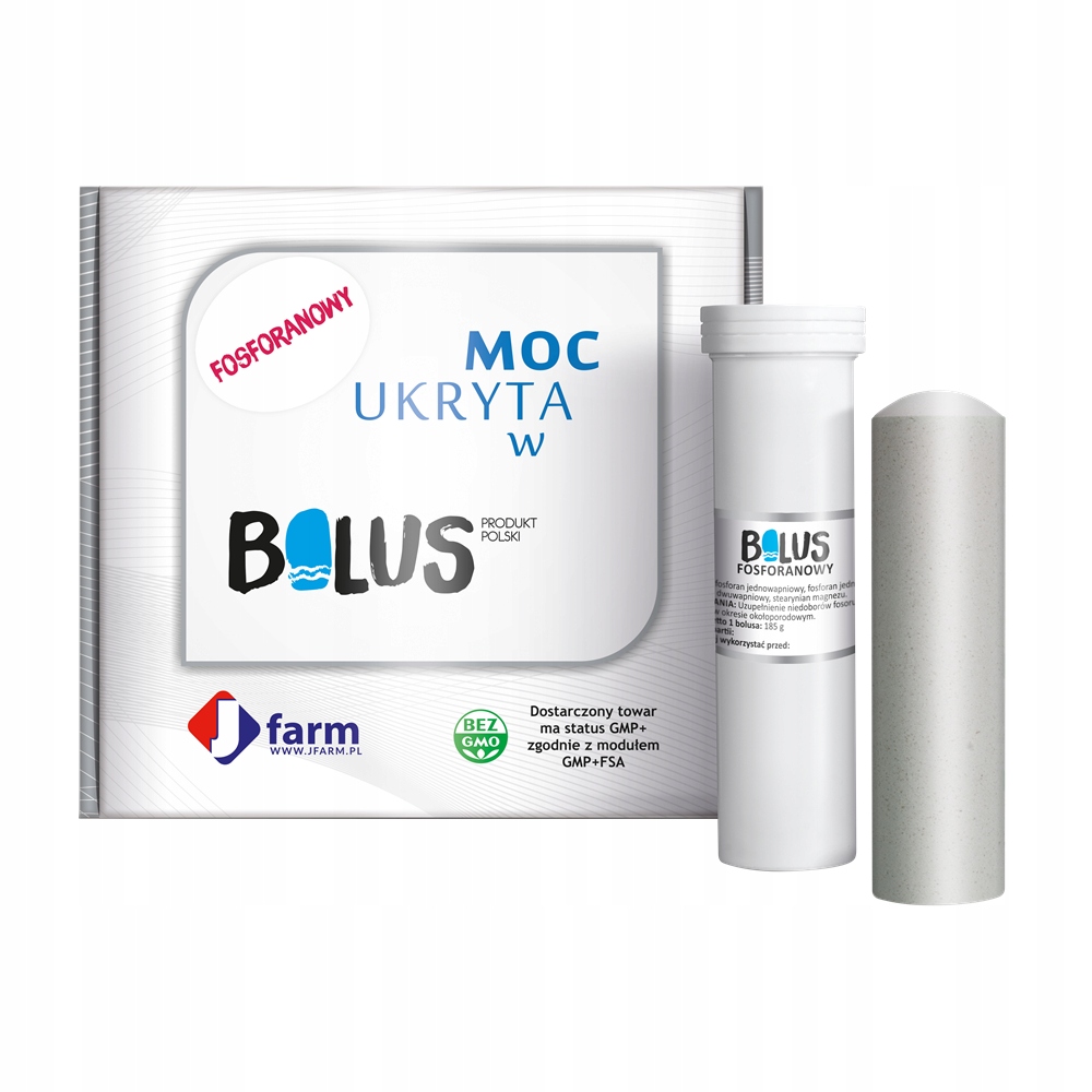 Bolus Fosforowy 4 x 185 g uzupełnia niedobory fosforu i wapnia u krów