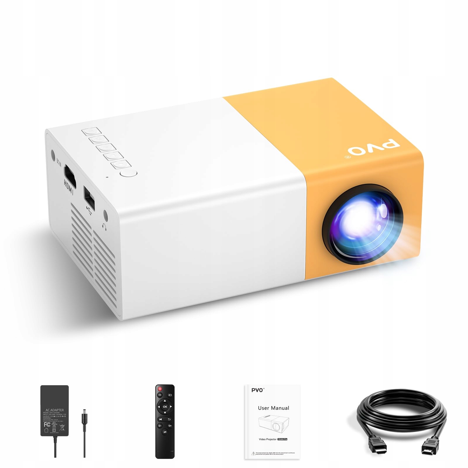 PVO Mini Projektor LED Dla Dzieci Prezent Kino Domowe Projektor Zewnętrzny