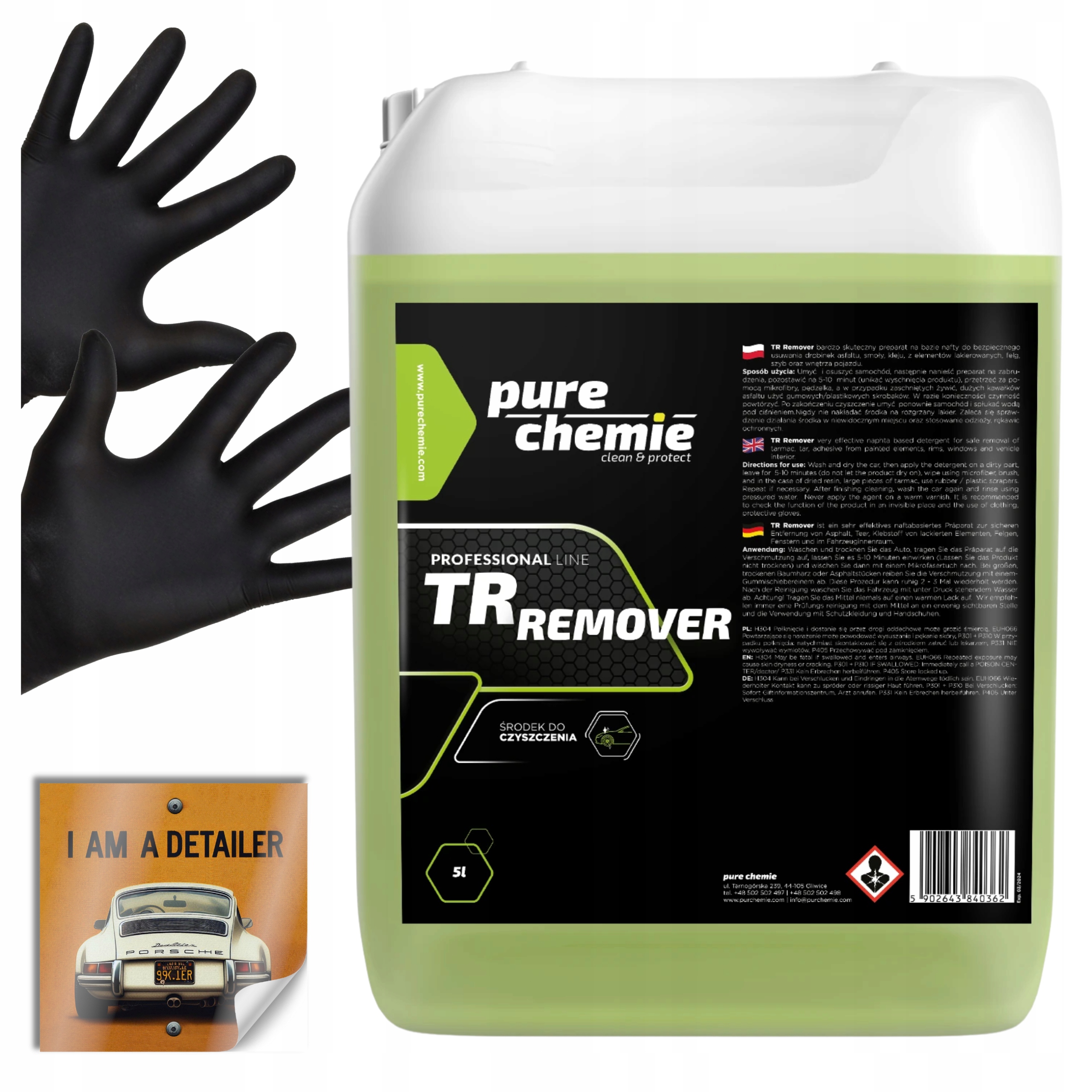 Pure Chemie Tr Remover 5L Prípravok na odstraňovanie dechtu, lepidla a živice