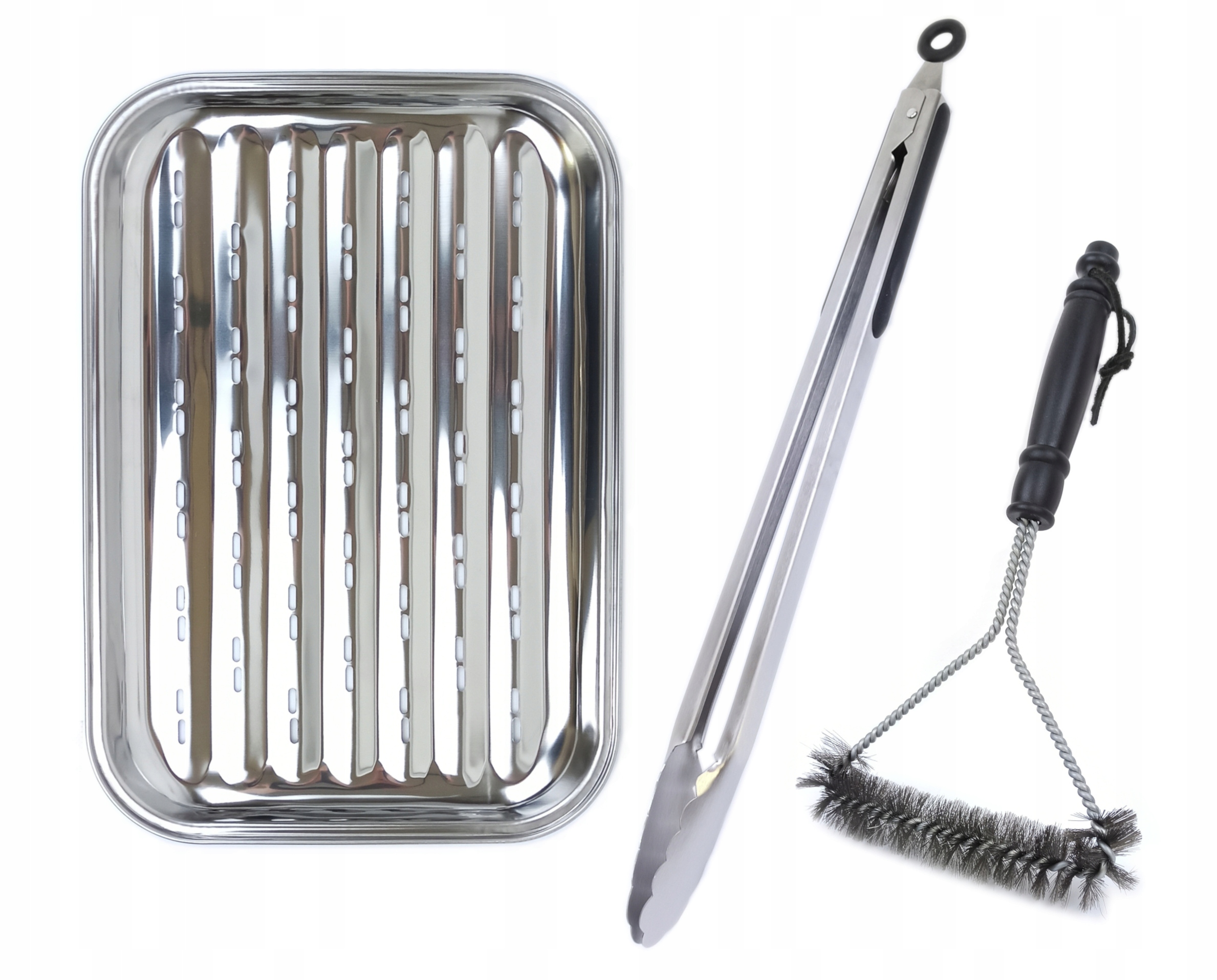 

Szczypce 45cm Wielorazowa Tacka Szczotka Grill