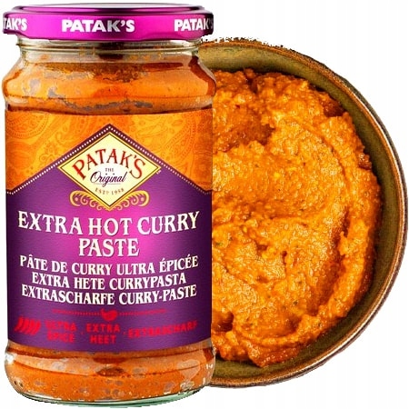 

Pasta Curry Bardzo Ostra Indyjska Hot 283g Pataks