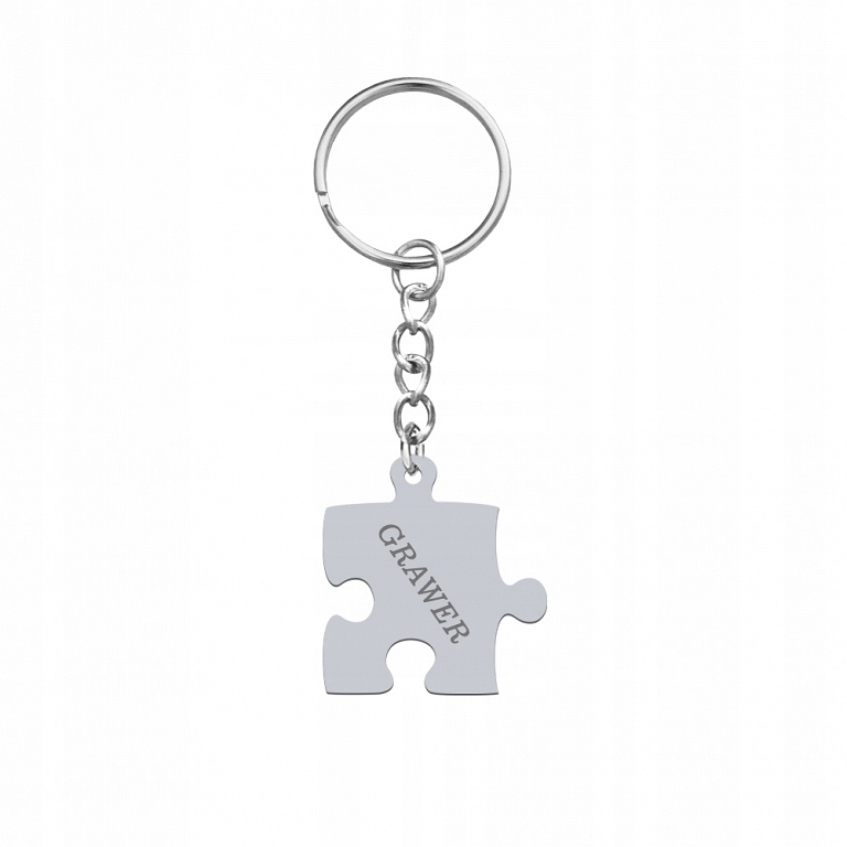 

Brelok Puzzel srebro Grawer Gratis Dedykacja Grati