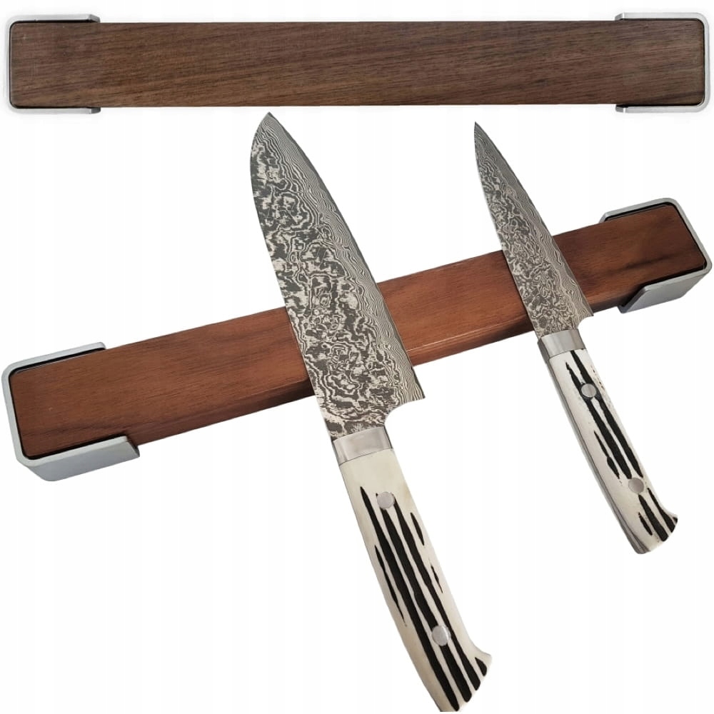 Bisbell Drevená magnetická lišta na nože s orechmi 35 cm 350 mm